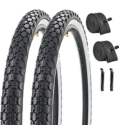 #ad #ad 2 Pack White Wall Cruiser Bike Tires and Tubes Pair White Wall Bike Tires an... $64.77