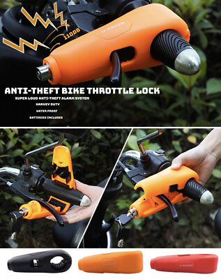 #ad Motorcycle Bike Clutch Lock Heavy Duty Anti Theft Handlebar Lock w ALARM System $25.99