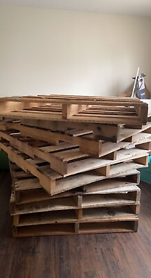 #ad Used Wooden Pallets Perfect For Craft Projects Etc.  $10.00