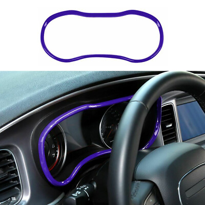 #ad Dashboard Instrument Box Cover Trim Fit For Dodge Charger 15 Purple Accessories $20.30