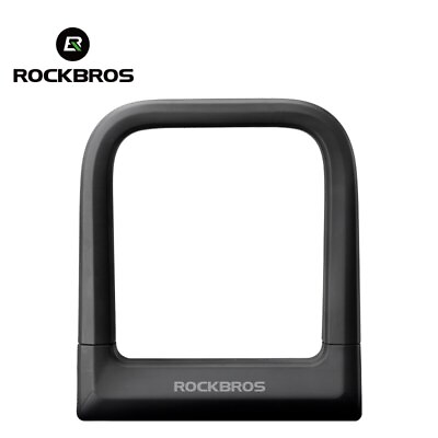 #ad ROCKBROS Silicone Steel MTB Road Bicycle Lock Waterproof Anti theft Bike U lock $49.99