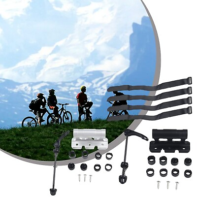 #ad Bike Rack Front Fork Mount Fixed Bracket Car Roof Road Bicycle Aluminum Alloy $31.84