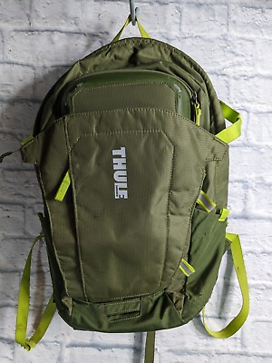 #ad THULE Sweden Green Laptop Backpack Travel Hiking Bag Lumbar Support Back s12 $25.49