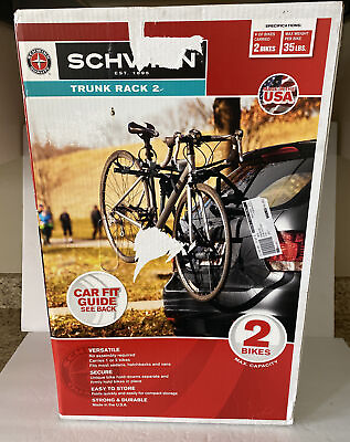 #ad Schwinn Trunk Rack 2 2 Bike Trunk Rack New In Opened Box Made In USA $27.95