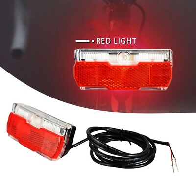 #ad Tail Light Rear Light Sport 150cm Cable ABS Accessories Bicycle Night Red $13.70