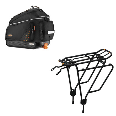 IBERA Bike Trunk Bag Rear Carrier Rack Non Disc Brake Mount Set Quick Release $95.99