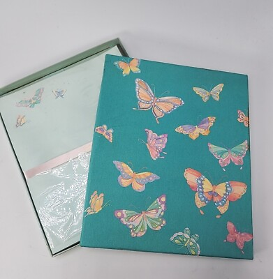#ad Vintage HALLMARK Stationary Butterfly Design ST377 1 MADE IN USA $13.99