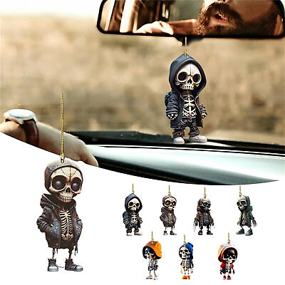 Skeleton Swing Car Ornament Acrylic Skeleton Figurines Car Mirror Swing $7.00