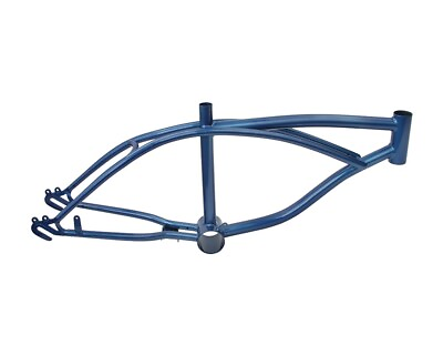 #ad VINTAGE ​LOWRIDER 16quot; Bicycle Bike Frame Metallic Blue. $77.79