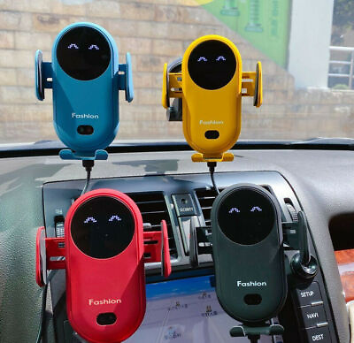 Wireless Automatic Clamping Smart Sensor Car Phone Holder Fast Charger Mount US $13.33