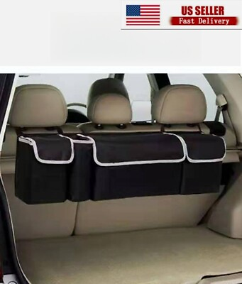#ad Foldable Oxford Car Trunk Organizer Backseat Storage Bag Multi use High Capacity $14.99