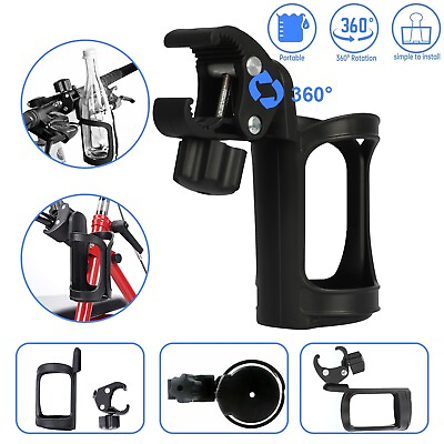 #ad Bike Cup Holder Cycling Beverage Water Bottle Cage Mount Drink Bicycle Handlebar $8.48