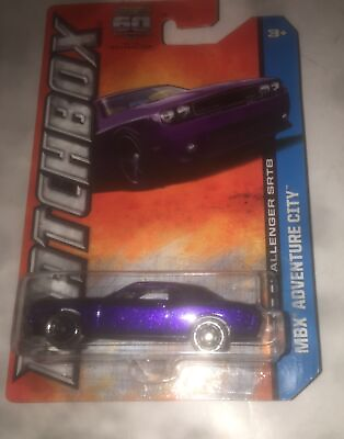#ad Mattel MATCHBOX Dodge Challenger SRT8 Purple Car MBX Adventure City #12 NEW 2013 $8.99