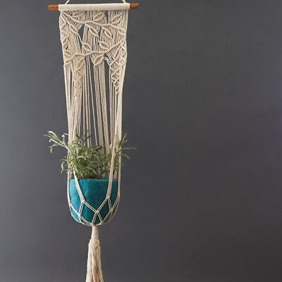 #ad Turquoise Felt Hanging Succulent Planter Set $70.00