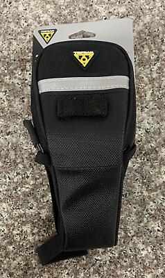 Topeak Aero Wedge DX Seat Bag with Mount Medium Black Aerodynamic Wedge Shape $19.99