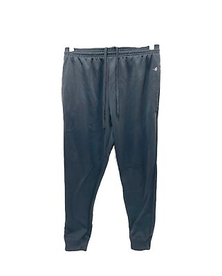 #ad #ad Badger Sports Men’s Sweatpants Charcoal Grey Fleece Lined Athletic Size Medium $25.47