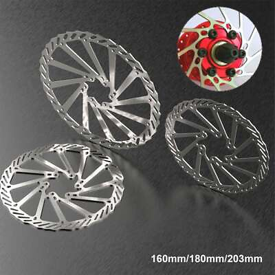 #ad #ad Bike Disc Brake Rotors with 6 Bolts 160 180 203mm for Mountain Bicycle Road Bike $7.32