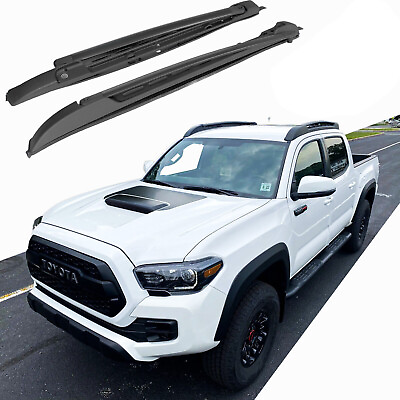 #ad Fit For 2005 2020 Toyota Tacoma Double Cab Top Roof Rack Cross Side Rails Bars $149.00