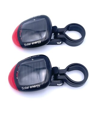 2 Bicycle Tail Light LED SOLAR POWERED NEW $9.00