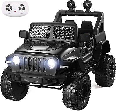 #ad Ride On Car Jeep 12V Kids Electric Truck with Remote Control Spring Suspension $155.99