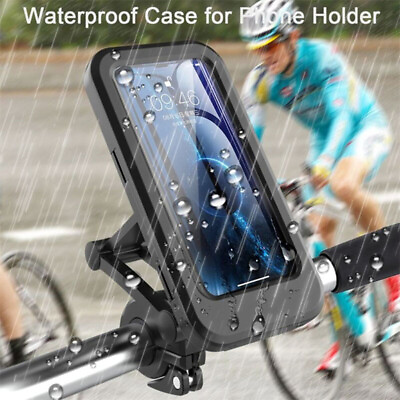 #ad #ad Motorcycle Bicycle Cell Phone GPS Holder Case Bag Mount For Handlebar Waterproof $13.48