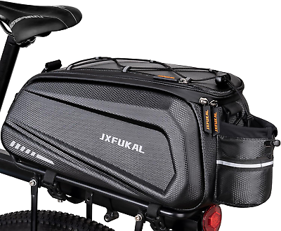 #ad Bike Bags for Bicycle Rear Rack 9.5L Hard Shell Waterproof Bike Ebike Trunk Pa $56.99