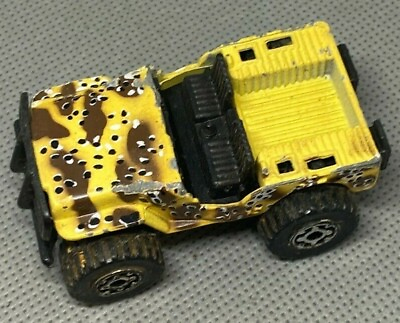 Matchbox 1981 Military Camouflage 1:59 Scale Diecast 4x4 Hardtop Roof Jeep Toy $16.99