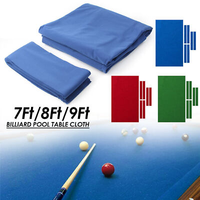 #ad Professional Billiard Pool Table Cloth Mat Cover Felt Accessories For 7 8 9FT $57.35