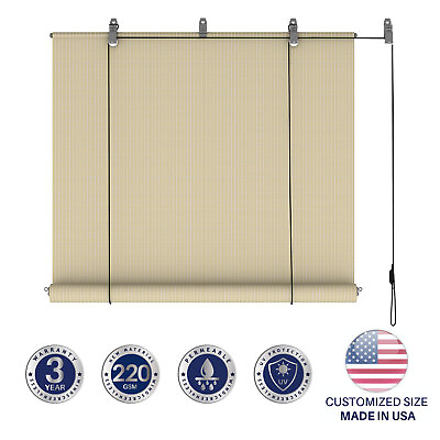 #ad #ad Beige Roll up Shade Roller Curtain For Patio Porch Pergola Balcony Yard Outdoor $186.99