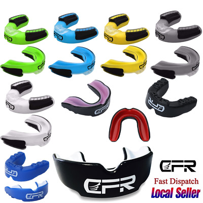 #ad Gel Gum Shield Mouth Guard Case Teeth Grinding Boxing MMA Sports for Kids Adults $11.29