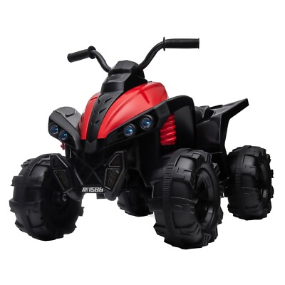 #ad 12V Kids ATV Car Battery Ride on Quad Car for 2 5 Y O with 2 Speed Bluetooth LED $99.59
