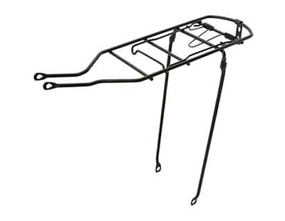 #ad #ad NEW ABSOLUTE 19quot; LONG REAR BICYCLE STEEL RACK IN BLACK USED FOR 26quot; BICYCLES. $24.89
