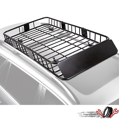 #ad 64quot; Extendable Roof Top Cargo SUV Basket Luggage Carrier Rack Holder Universal $90.00