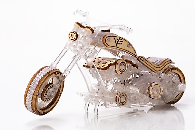 Veter Models Chopper Motorcycle 3D Puzzle for Adults Modelling Kit DIY Bike $36.58