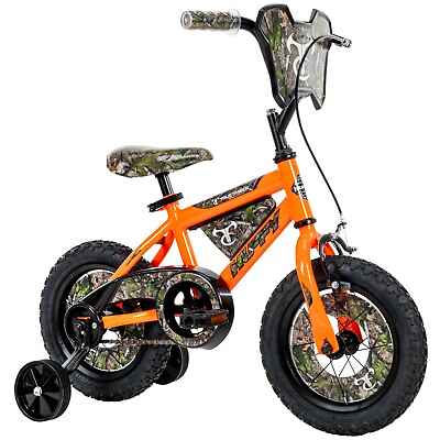 Huffy True Timber 12 Inch Boy#x27;s Camo Bike with Training Wheels Orange $59.00