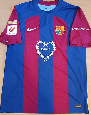 #ad BARCELONA KAROL G NIKE AUTHENTIC MATCH JERSEY LIMITED EDITION 1889 UNITS $849.99
