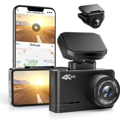 #ad WOLFBOX Dash Cam Front and Rear Mini Dash Cam 4K 2.5K1080P with WiFi GPS $69.99