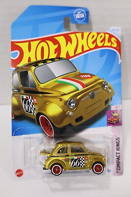 #ad 2024 Hot Wheels Super Treasure Hunt Gold #x27;60s Fiat 500D Modificado E Case $29.99