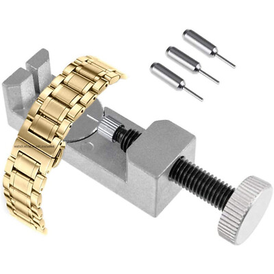 #ad Metal Adjustable Watch Band Strap Bracelet Link Pin Remover Repair Tool Kit US $3.99