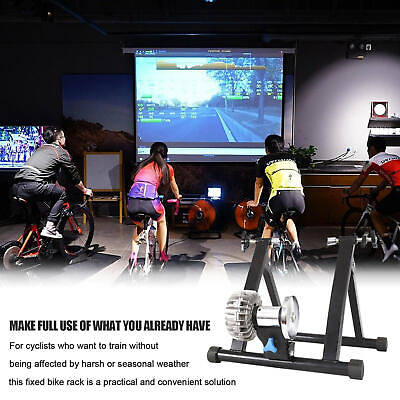 #ad Stainless Steel Magnetic Bike Trainer Stand for Indoor stationary Exercise Black $172.03