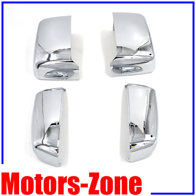 #ad Chrome Tow Mirror Cover Caps Skull For14 19 Chevy Silverado GM Sierra OE Replace $55.90