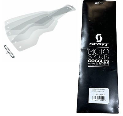 #ad SCOTT Moto Sports Goggle PROSPECT TEAR OFFS 1 20 PACK 273572 9999222 Fury Series $14.00