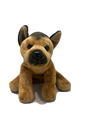 #ad FAO Schwarz Toys quot;Rquot; Us Plush German Shephard Dog 10quot; 2010 Stuffed Toy Realistic $19.99