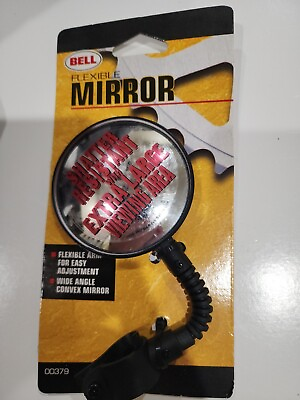 #ad Bell Sports Flex Handlebar Convex Shatter Resistant Bicycle Mirror 7122120 Bell $10.90