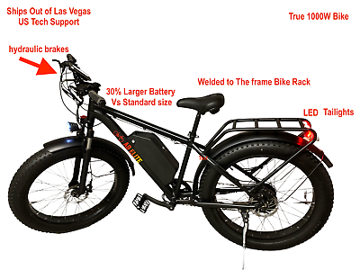 #ad #ad 🔥26quot; TRUE ✅ 1000W Electric E Bike Fat Tire Snow Mountain Bicycle Li Battery 🔥 $1299.00