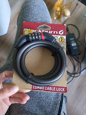 #ad Blackburn 5x10mm Steel Cable Combo Lock $11.99