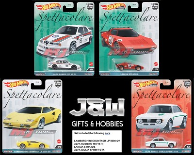 Hot Wheels Car Cultures 2023 B Case Spettacolare Set of 4 Cars FPY86 959B 1 64 $21.99