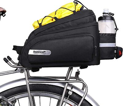 #ad #ad Rhinowalk Bike Trunk Bag Bike Rear Seat Bag Waterproof Bike Pannier Bag 12L $26.99