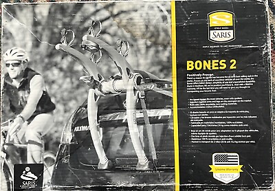 #ad Saris Bones 2 Bike Car Trunk Rack Grey Bicycle Carrier For 2 Bikes $100.00