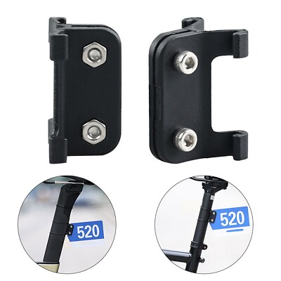 #ad Black PVC Bike Number Plate Holder for Mountain Bikes and Folding Bikes C $10.32